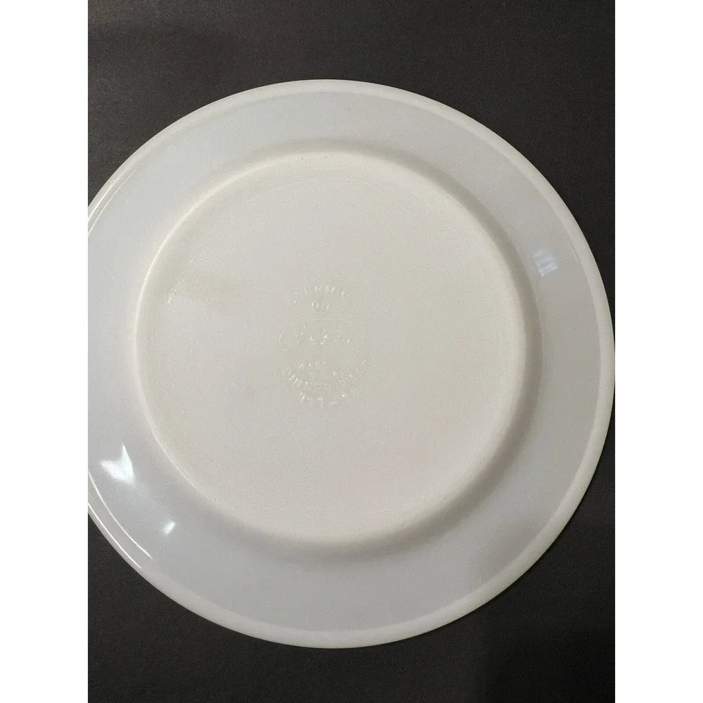 Vintage Corning De'cor 711-18 Salad Desert Plate Made USA Turquoise Floral 2 Set